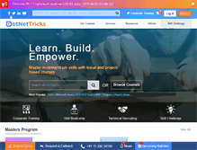 Tablet Screenshot of dotnettricks.com